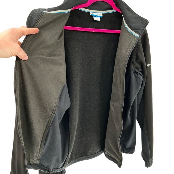 Columbia Black Omni Shield Full Zip Black Red Jacket Size Medium - Picture 3 of 14